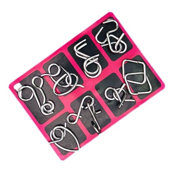 Challenging Metal Brain Teaser Ring Puzzle Toy