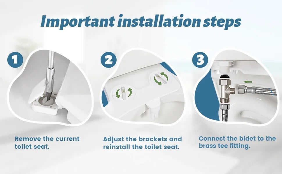 Easy Install Bidet Toilet Seat