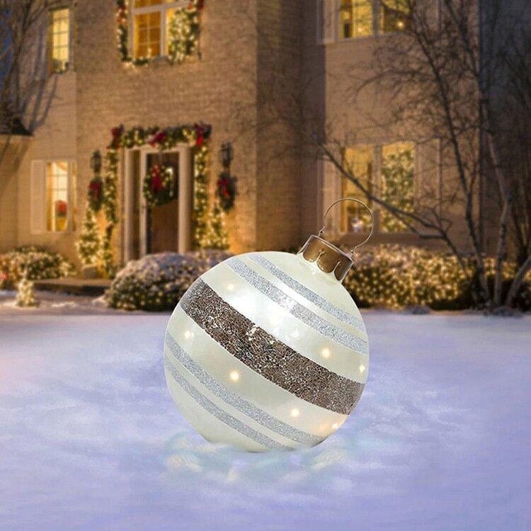 Holiday Outdoor Inflatable Christmas Ball Decoration
