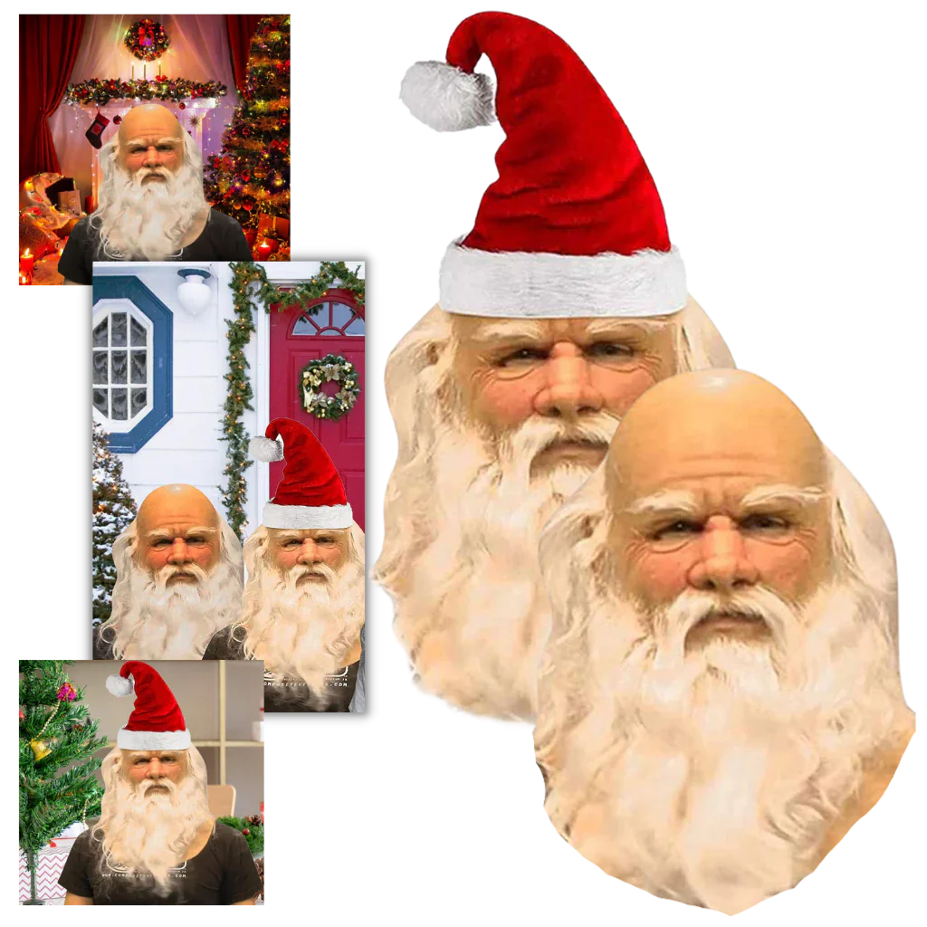 Funny Christmas Santa Mask - Halri