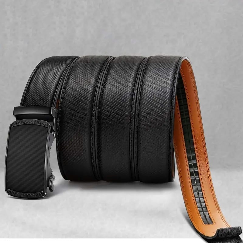 Genuine Leather Adjustable Ratchet Belt for Men - Halri