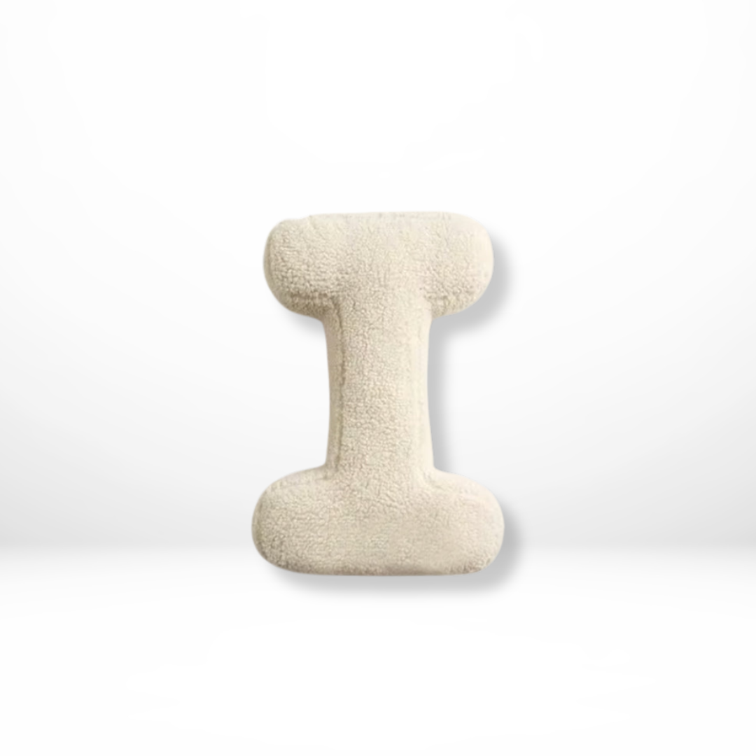 Soft Velvet Alphabet Pillow With Letters A-Z