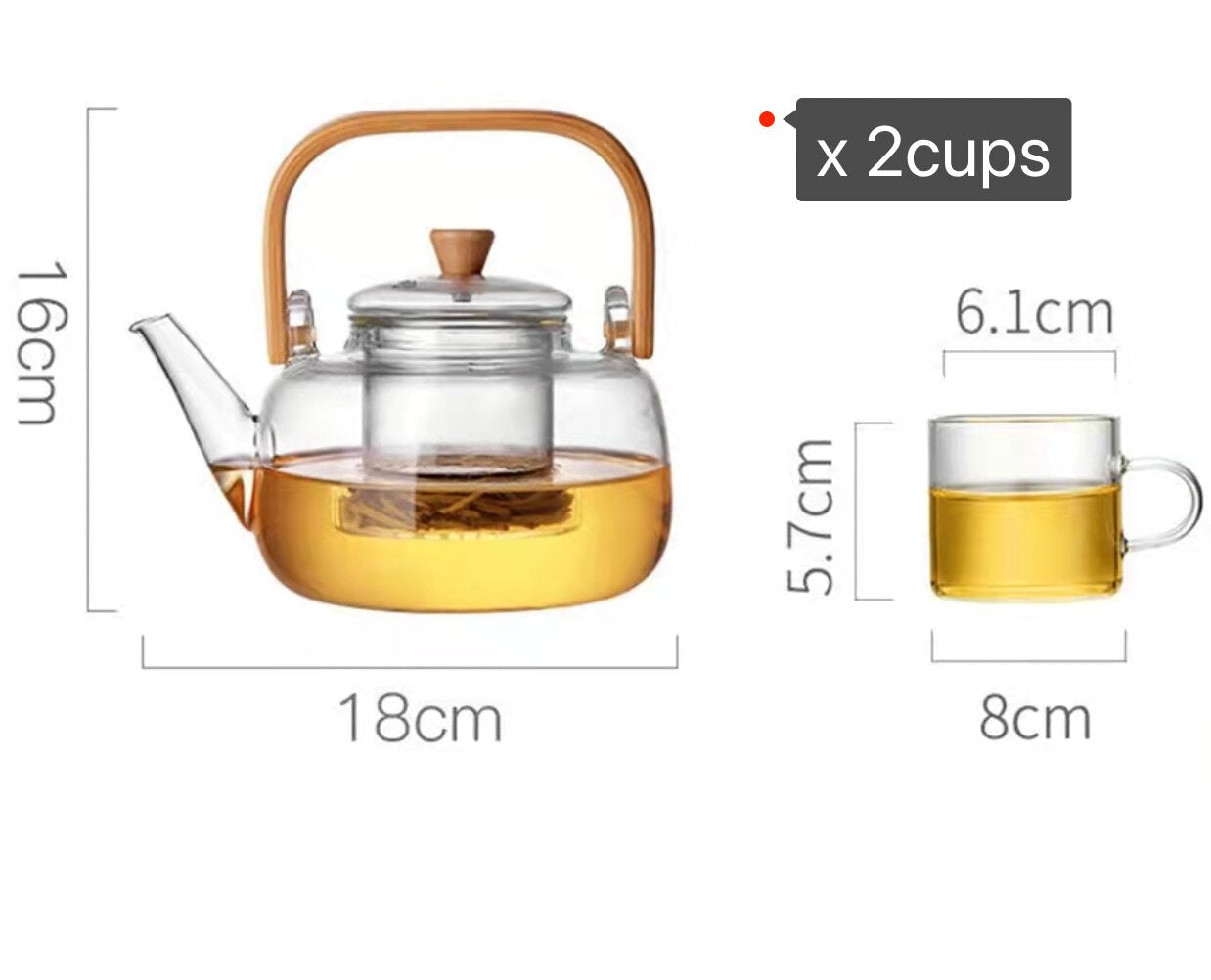 Traditional Asian Ceramic Heatproof Teapot - Halri
