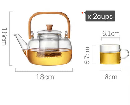 Traditional Asian Ceramic Heatproof Teapot - Halri