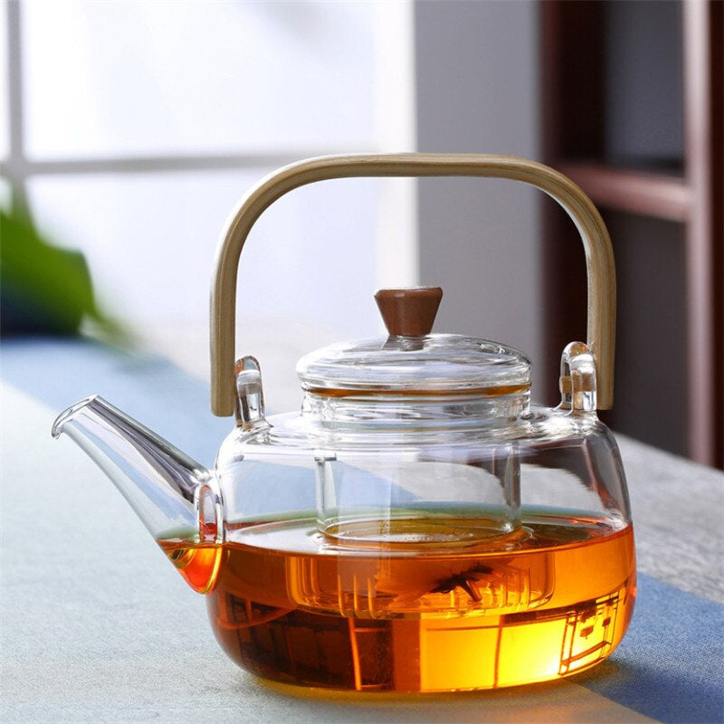 Traditional Asian Ceramic Heatproof Teapot