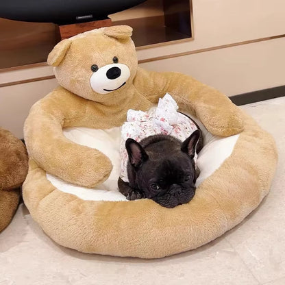Cozy Plush Large Pet Lounge Bed