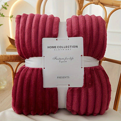 Plush Cozy Fleece Throw Blanket