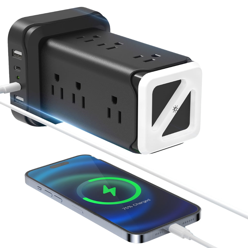 Heavy Duty 12-Outlet Power Strip Surge Protector with Extra Long Cord