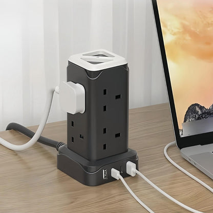 Heavy Duty 12-Outlet Power Strip Surge Protector with Extra Long Cord