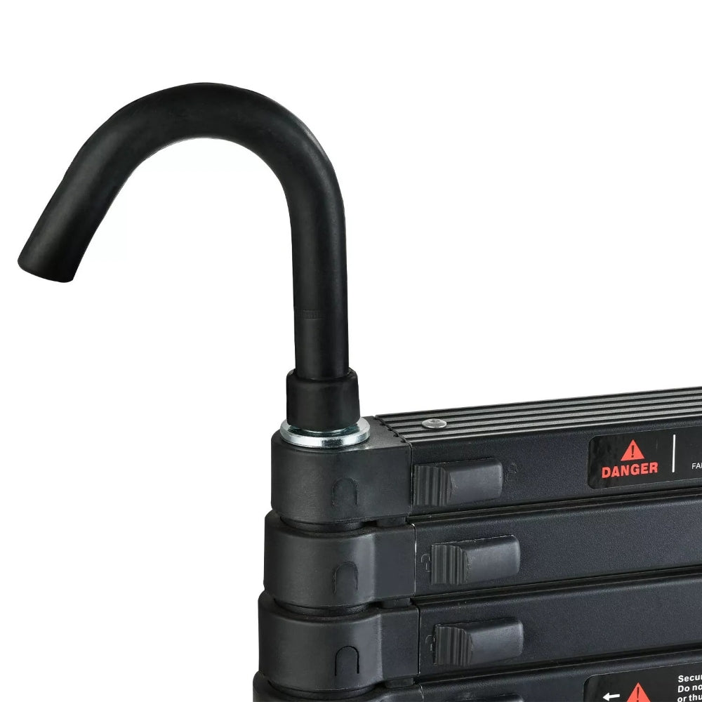 Strong Adjustable Roofing Ladder with Safety Hook