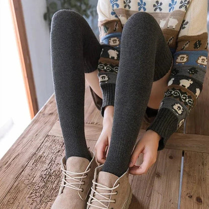 Tall Warm Knitted Knee Socks