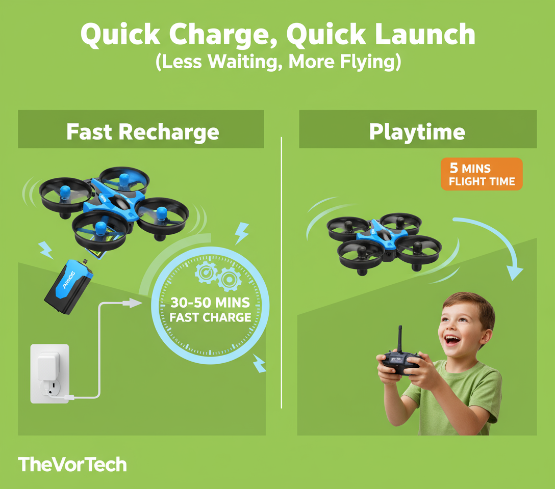 Safe Mini Kids Drone with Guarded Propellers