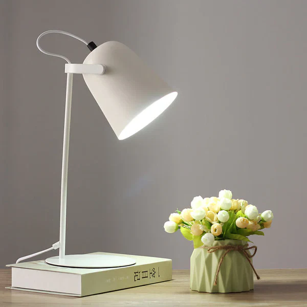 Rustic Metal Colorful Desk Table Lamp