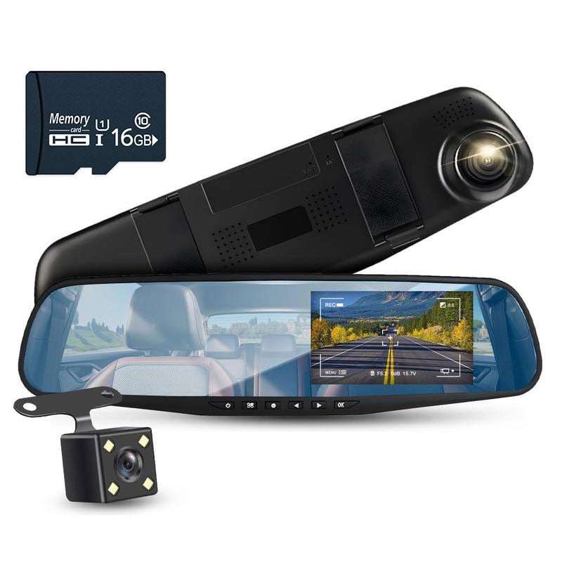 Dual Lens HD Dash Camera with Night Vision Recording - Halri
