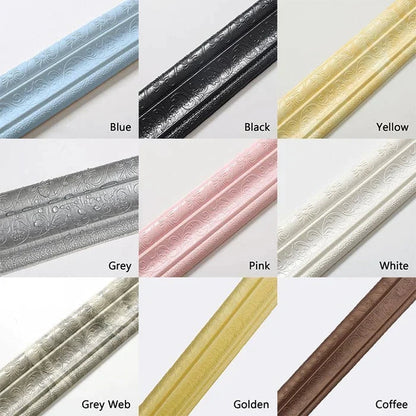 Eco Friendly Self Adhesive 3D Wall Trim