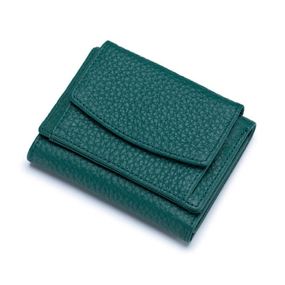 Genuine Leather Small Wallet – Compact Card Holder Purse