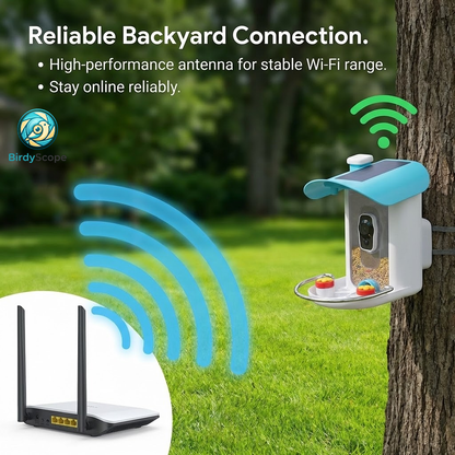 Wireless Smart Bird Feeder Camera Kit