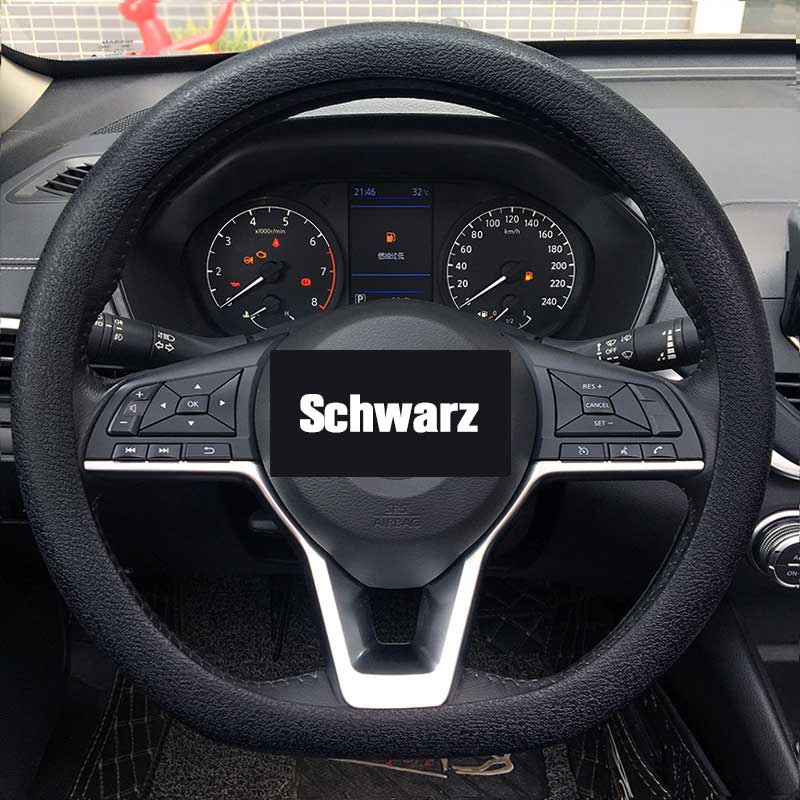 Leather Car Steering Wheel Cover