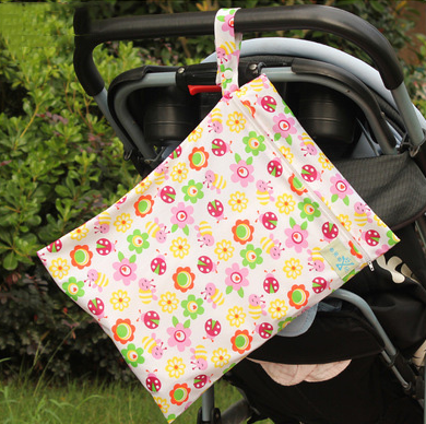 Practical Water Resistant Diaper Bag with Reusable Pouch