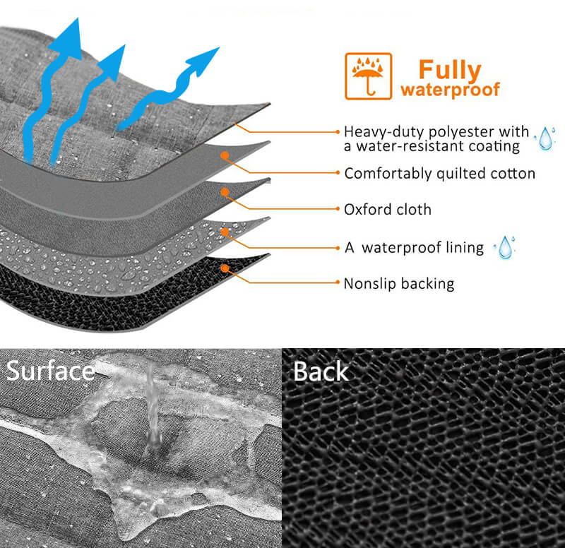 Durable Pet Car Seat Protector with Mesh Vent