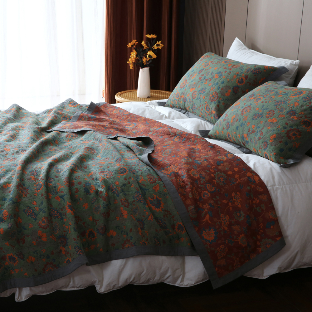 Classic Floral Throw Blanket - Halri