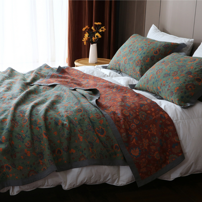 Classic Floral Throw Blanket - Halri