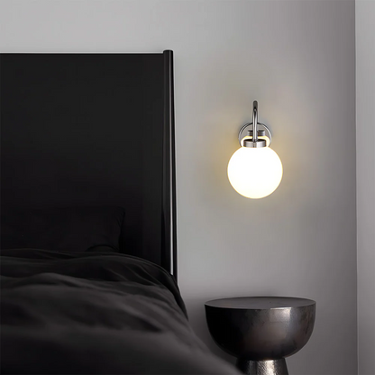 Stylish Glass Globe Wall Light - Halri