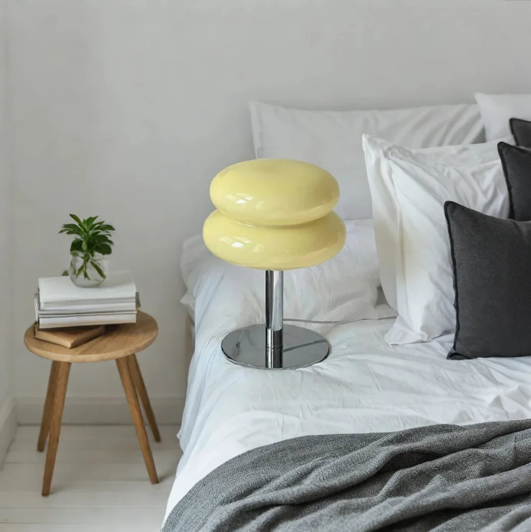Chic Glass Cake Table Lamp