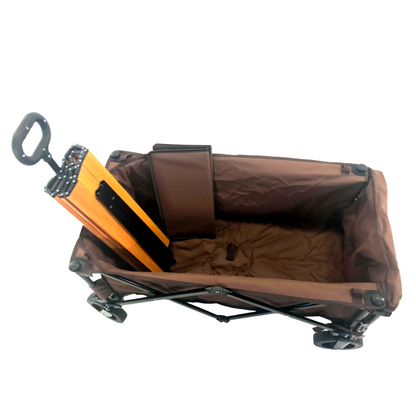 Folding Garden Utility Yard Cart with Wheels
