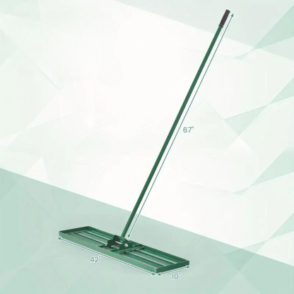 Extra Wide Garden Rake Yard Soil Leveler