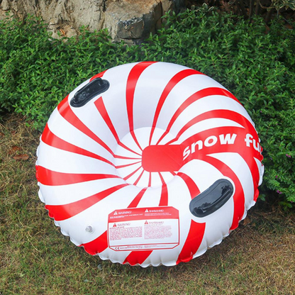 Fun Winter Snow Tube with Double Grip Handles