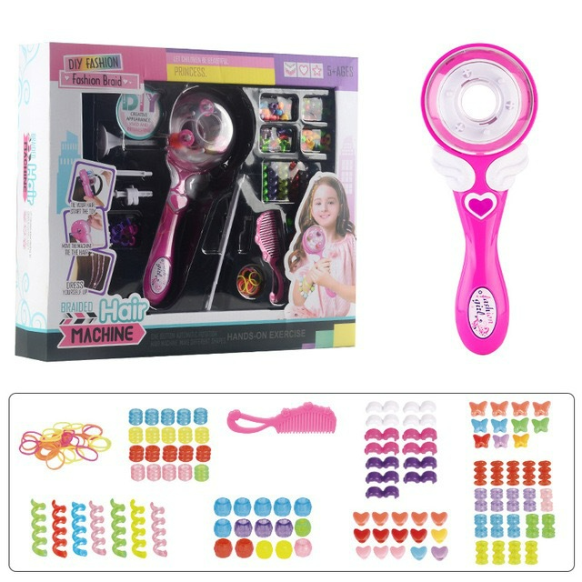 Easy Kids Hair Braider Kit with Beads & Accessories