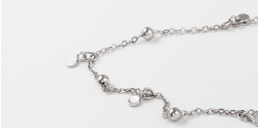 Simple Sterling Silver Chain Choker Necklace