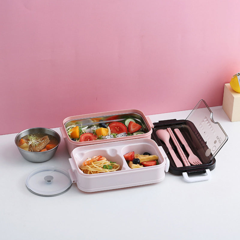 Compact 3 Layer Reusable Lunch Box