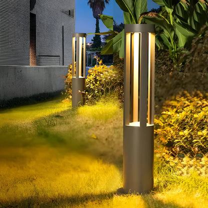 Rustic Solar Powered Garden Lamp