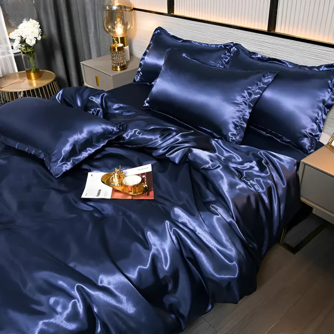 Plush Silk Duvet Cover Set
