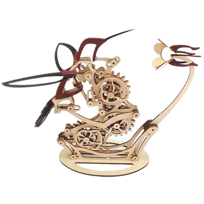 Handcrafted Wooden Wind Chime Bird Decoration