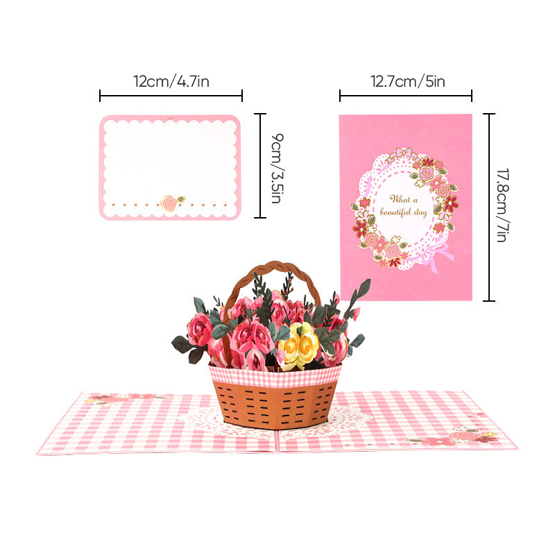 Beautiful 3D Flower Pop Up Card for Mom