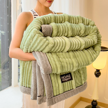 Cozy Soft Fleece Throw Blanket for Bed Sofa