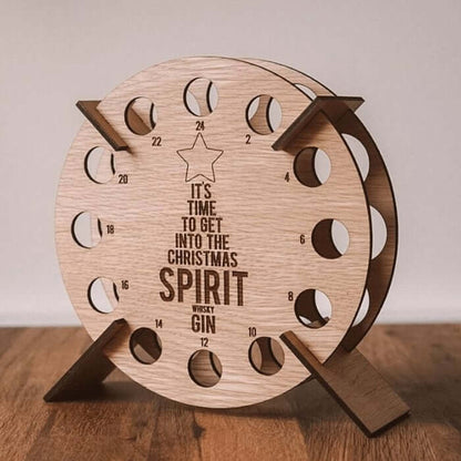 Holiday Countdown Tree - Reusable Wooden Wine Rack