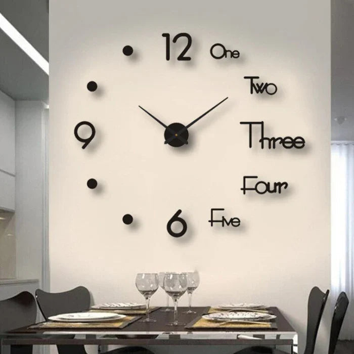 Quiet Modern Wall Clock Analog Home Decoration