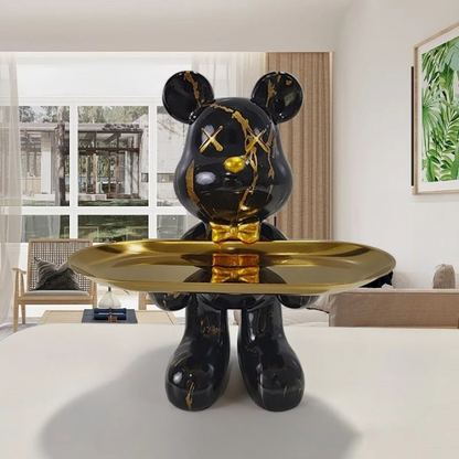 Cute Bear Figurine Serving Tray - Halri