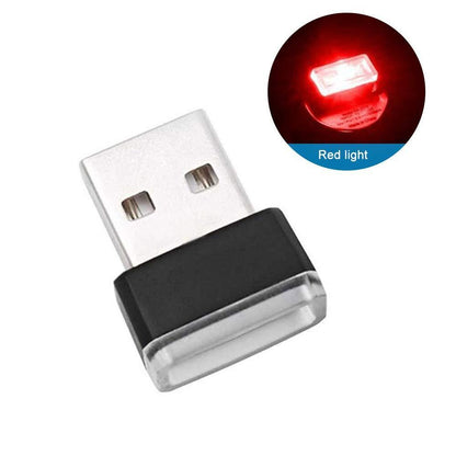 Compact Car Interior LED Ambient Light USB Plug