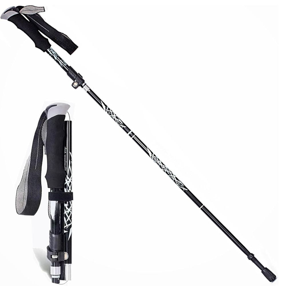 Compact Folding Trekking Walking Stick - Halri