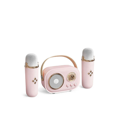 Portable Karaoke System with Bluetooth and Microphone