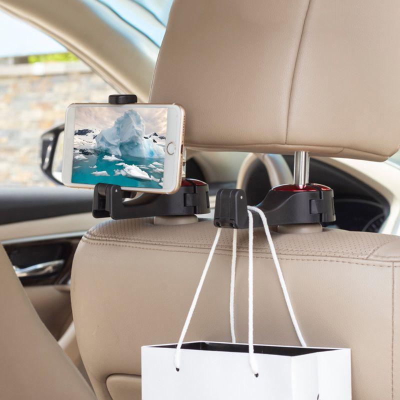Universal Car Seat Hook with Phone Mount - Halri