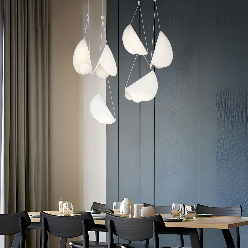 Modern White Linear Pendant Light