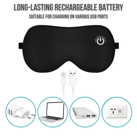 Warm Relaxing Eye Mask with Adjustable Heat Setting
