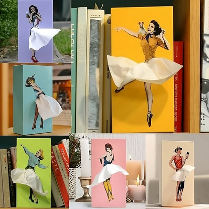 Colorful Flying Skirt Tissue Box - Halri