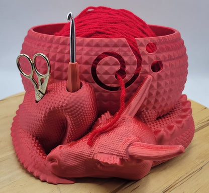 Big Mythical Dragon Nesting Yarn Bowl